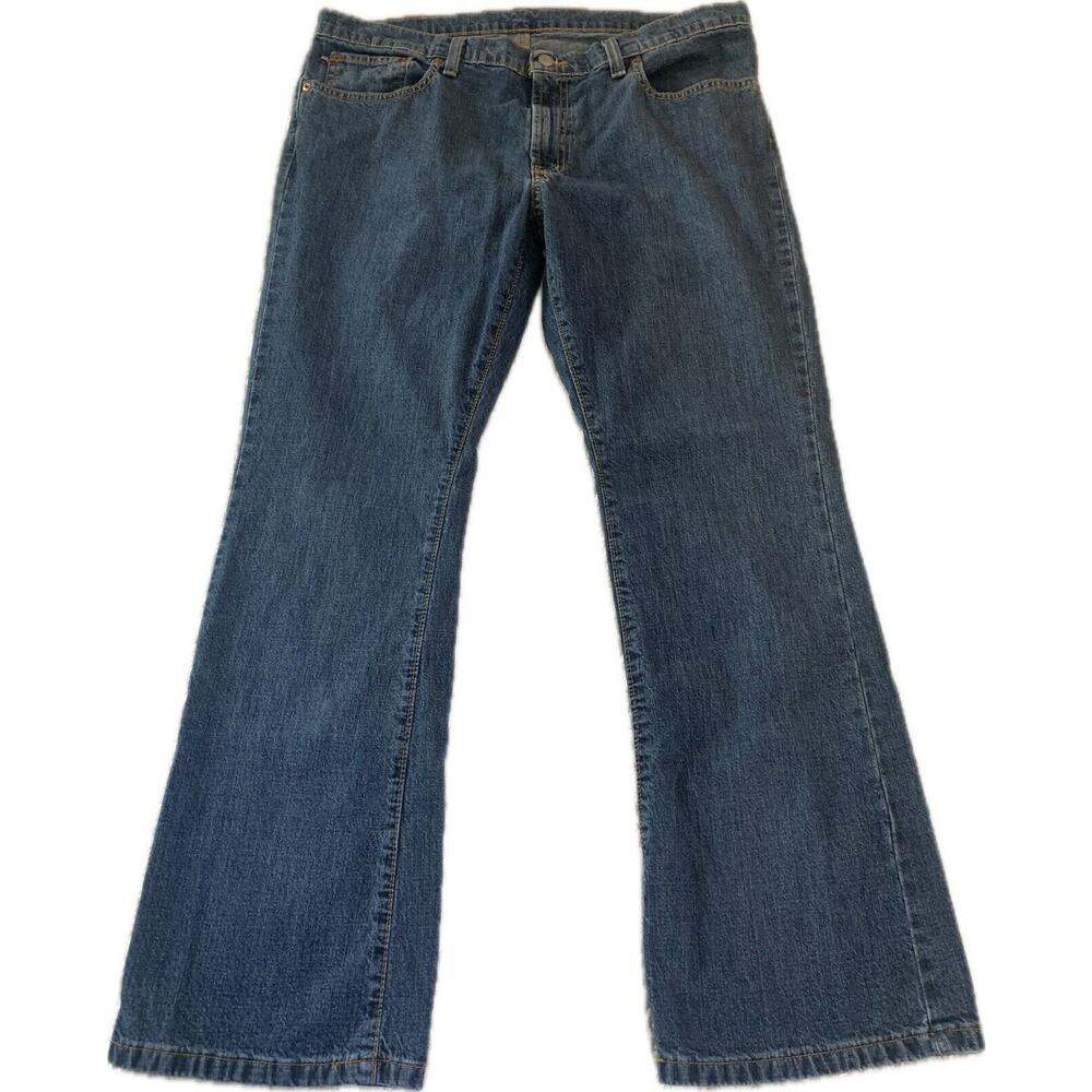 Vtg RALPH LAUREN POLO Jeans Kelly 90 Y2K Studded RL Leather Patch Size 14x30